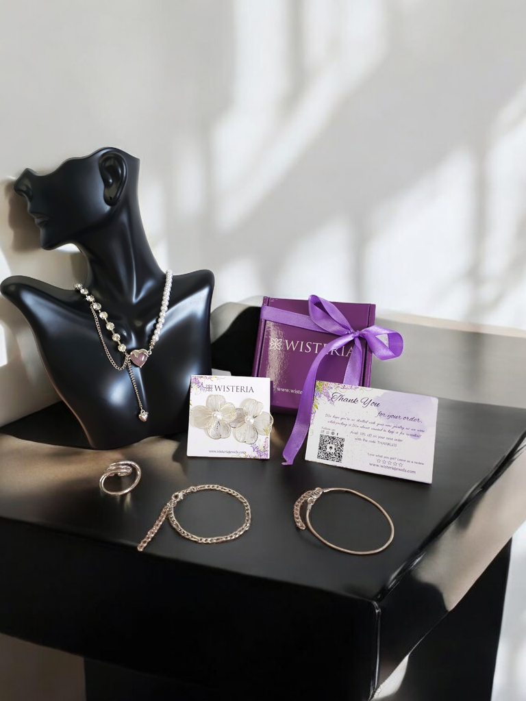 Eternal Grace: A Love Story in Silver and Pearl(with a Free Ring and Gift Wrapping)