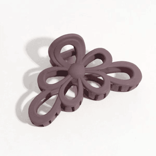 Premium Korean Matte Flower Hair Clips - 11cm