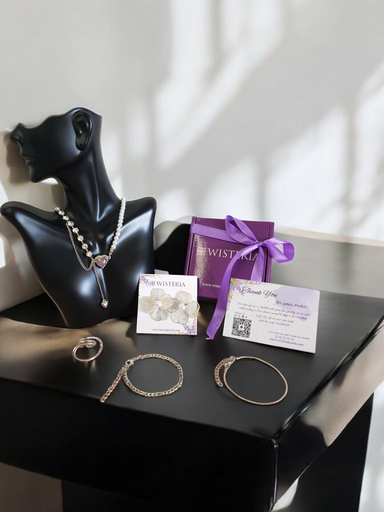 [MIX-438-319-Sil] Eternal Grace: A Love Story in Silver and Pearl(with a Free Ring and Gift Wrapping)