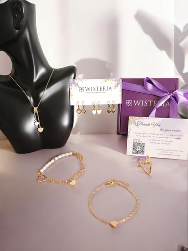 [MIX-437-318-Gol] Golden Hearts: Free Gift Wrapping & Complimentary Ring! 
