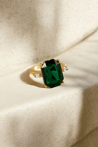 [RG-577-458-Gol-6] Emerald Era – Statement Royalty Ring 